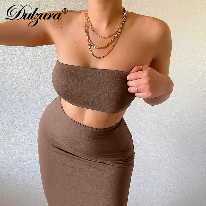 Bodycon Tube Skirt Set